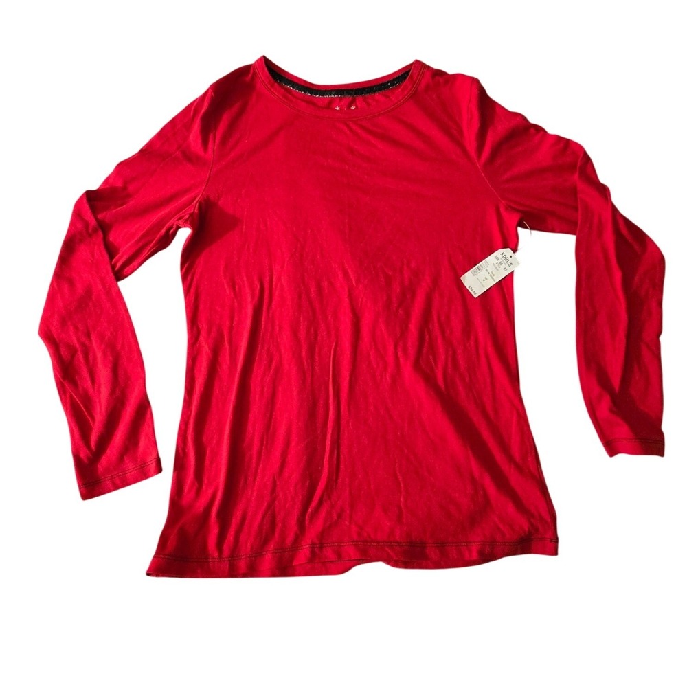 Sonoma Life Style Intimates Red Long Sleeve Sleep Lounge Top NWT Medium NO43809P